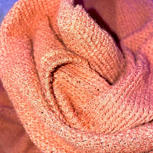 Colorblock Women's Sweater - Gray, Rust, and Beige - Picture 5 of 9